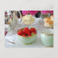 British Cream Tea Postcard