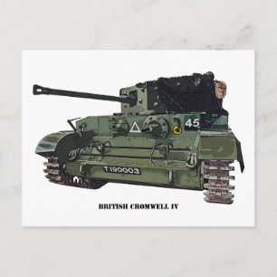 British Cromwell IV Tank Postcard