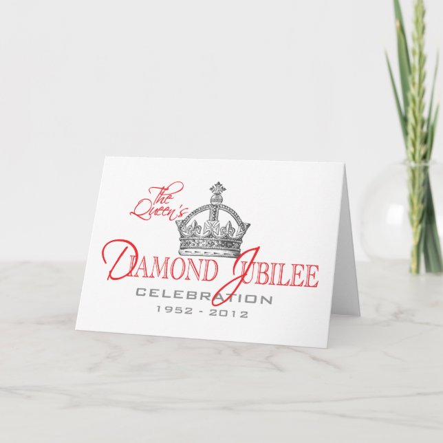 British Diamond Jubilee - Royal Souvenir Card (Front)