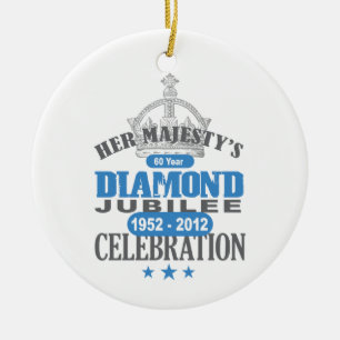 British Diamond Jubilee - Royal Souvenir Ceramic Tree Decoration
