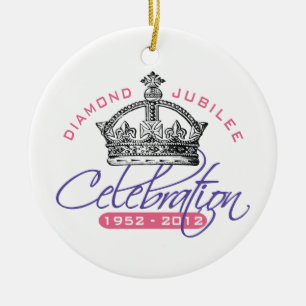 British Diamond Jubilee - Royal Souvenir Ceramic Tree Decoration