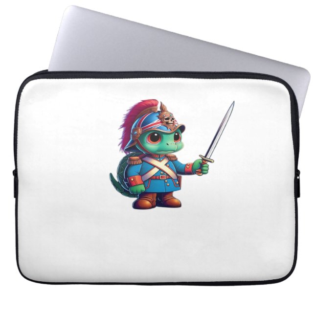 British Dragoon Defender Halloween's Regal Reptile Laptop Sleeve (Front)