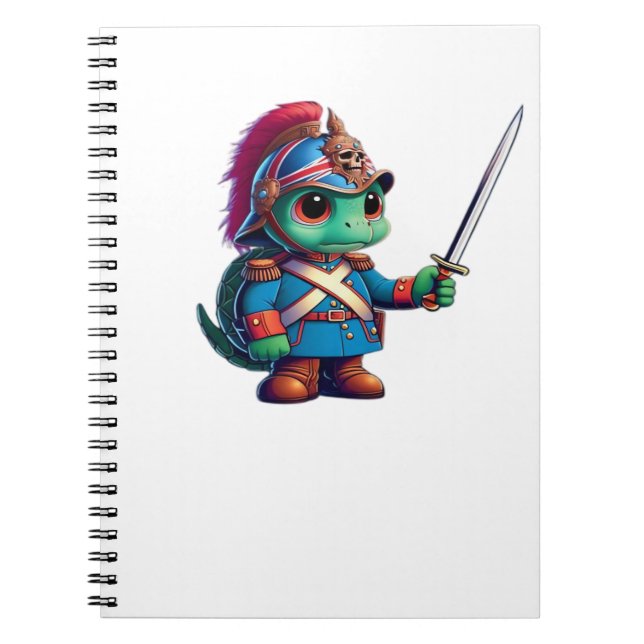 British Dragoon Defender Halloween's Regal Reptile Notebook (Front)