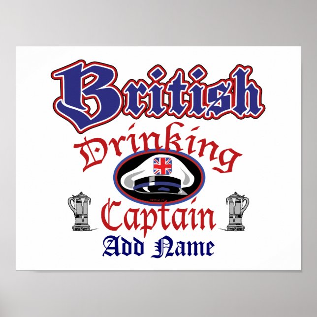 British Drinking Cptn Poster (Front)