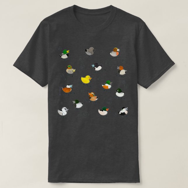 British Ducks Pattern T-Shirt (Design Front)