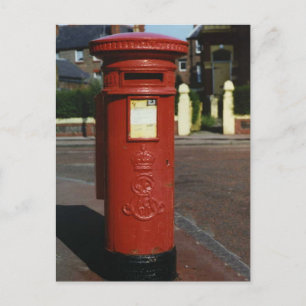 British Edward VII Pillar Box Postcard