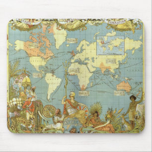 British Empire Map Mouse Mat