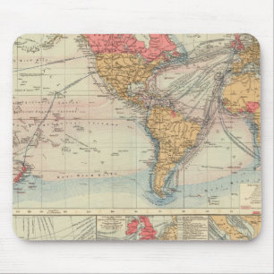 British Empire, routes, currents Mouse Mat