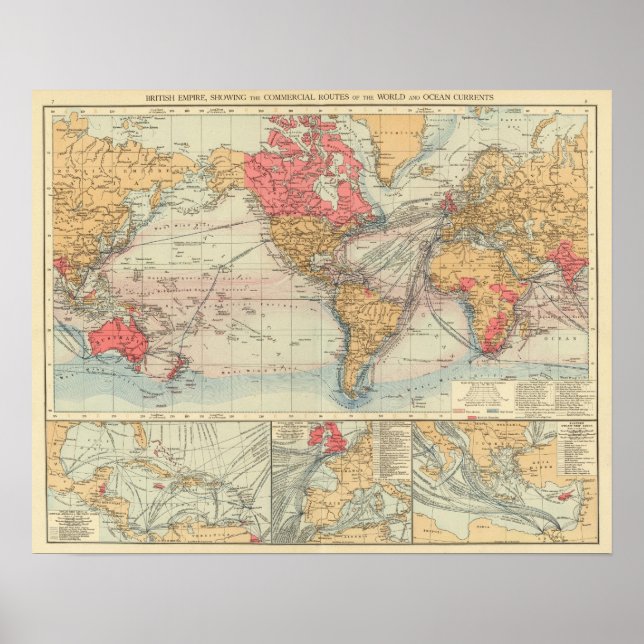 British Empire, routes, currents Poster (Front)