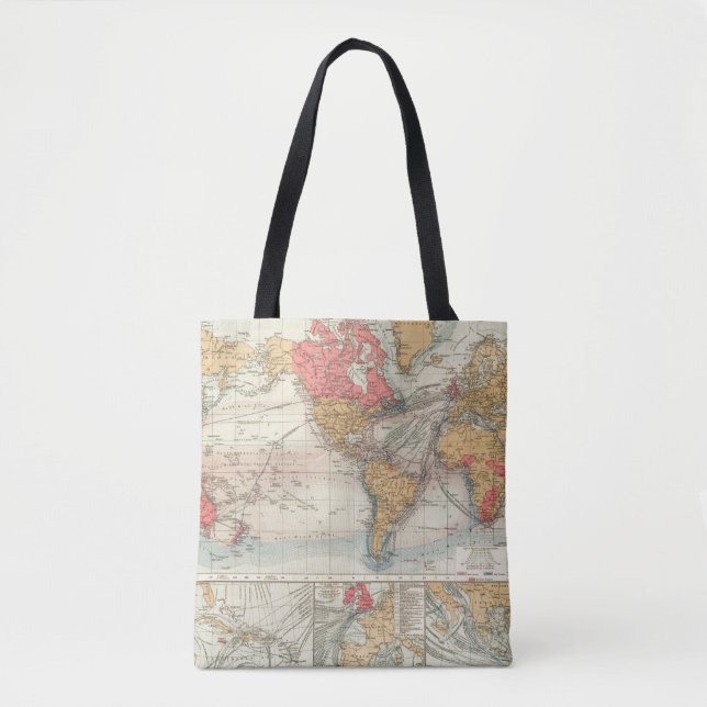 British Empire, routes, currents Tote Bag (Front)