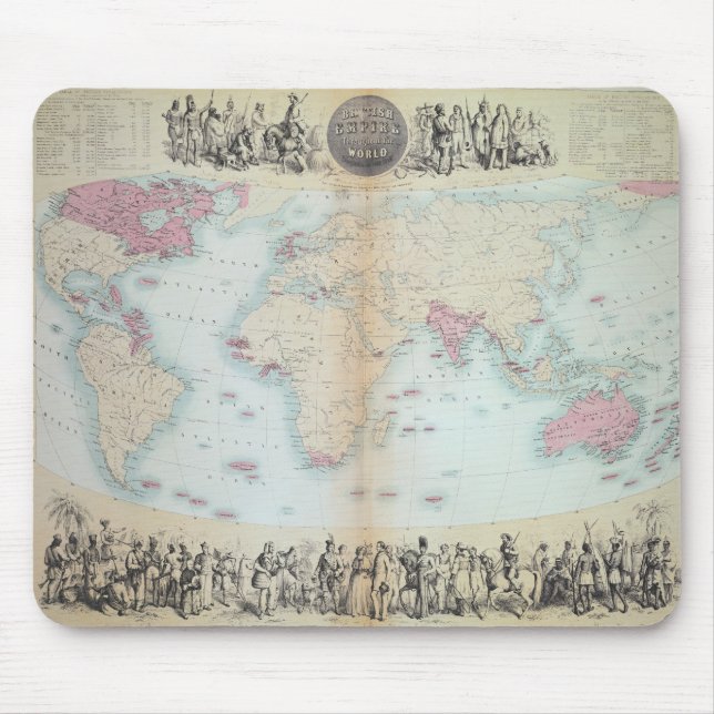 British Empire throughout the World Mouse Mat (Front)