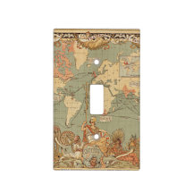 British Empire Vintage Victorian World Map