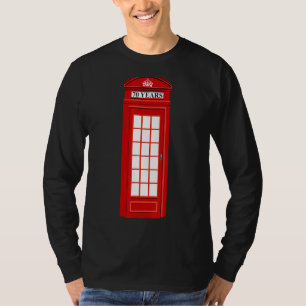 British England London Red Telephone Box Phone Boo T-Shirt