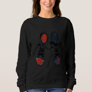 British English American Usa Shoes Vintage Pair Co Sweatshirt