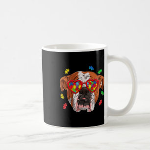 British English Bulldog Dog Puzzle Gles Awareness  Coffee Mug
