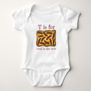 British English Food Toad in the Hole Sausages Baby Bodysuit