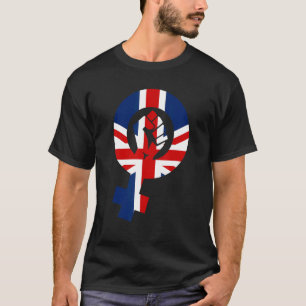 British Feminist United Kingdom Flag T-Shirt