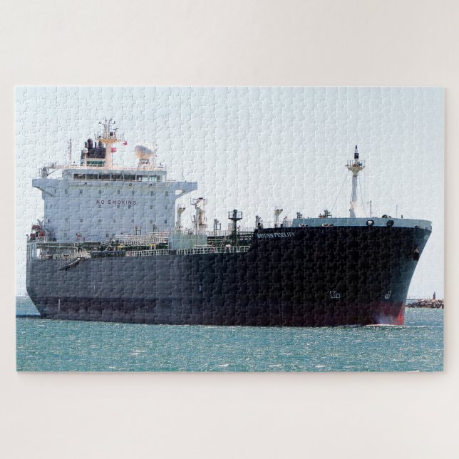 British Fidelity crude oil tanker ship Jigsaw Puzzle (Horizontal)