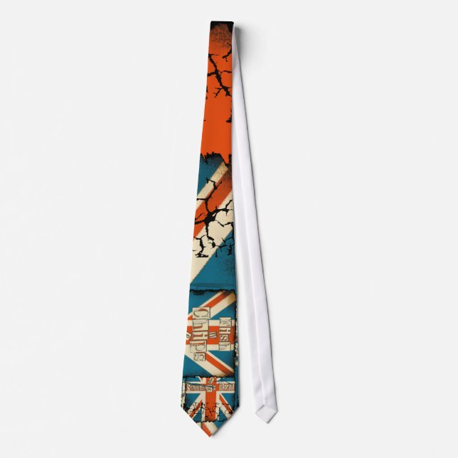 British Fish n Chips Funny Tie (Front)