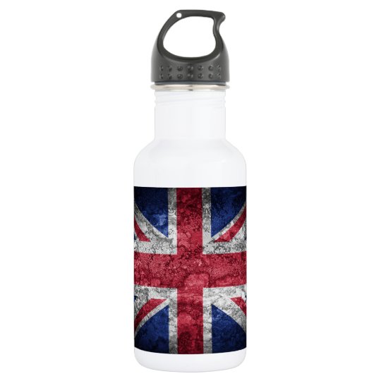 British flag. 532 ml water bottle Zazzle.co.uk