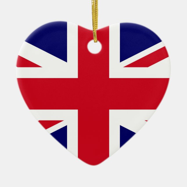 British Flag Ceramic Tree Decoration (Front)