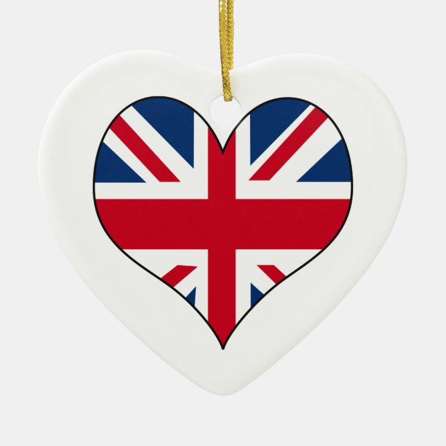 British Flag Ceramic Tree Decoration (Front)