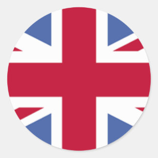 BRITISH FLAG CLASSIC ROUND STICKER