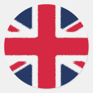 British Flag Classic Round Sticker