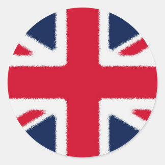 British Flag Classic Round Sticker