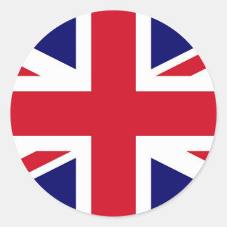 British Flag Classic Round Sticker