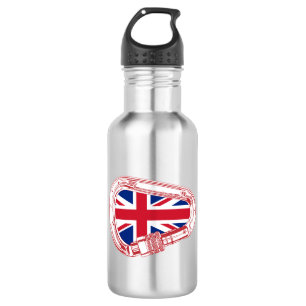 British Flag Climbing Carabiner 532 Ml Water Bottle