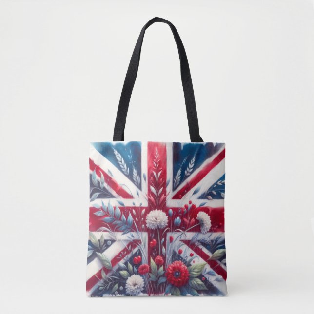 British Flag Cotton Tote Bag (Front)