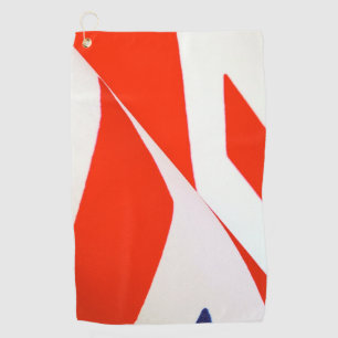 British flag detail golf towel