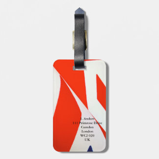 British flag detail luggage tag