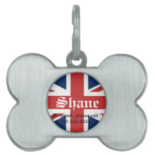 British Flag Dog Tag