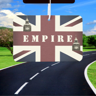 British Flag, Empire, United Kingdom, Big Ben, UK Car Air Freshener