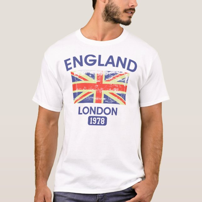 British flag England London 1978 T-Shirt (Front)
