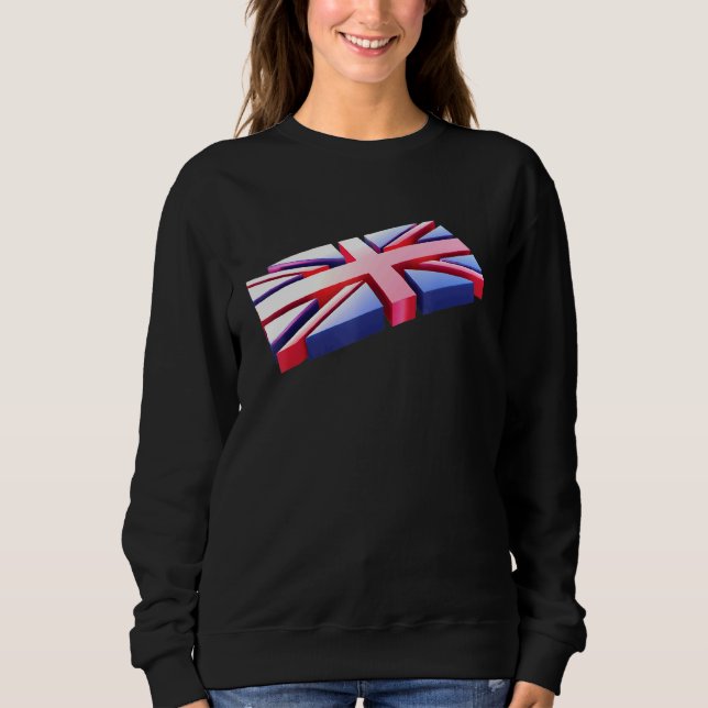 British Flag England Uk Britain Union Jack Sweatshirt (Front)