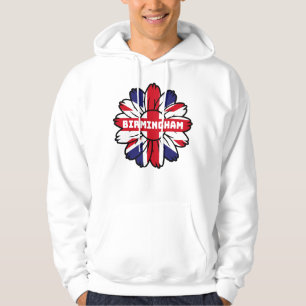 British Flag England UK Sunflower Birmingham Union Hoodie