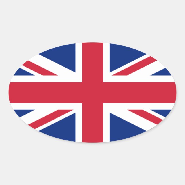 British Flag, Flag of Northern Ireland Oval Sticker (Front)