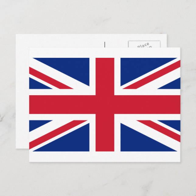British Flag, Flag of United Kingdom Postcard (Front/Back)
