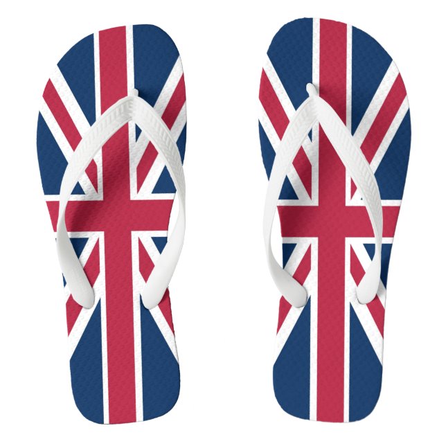 British flag flip flops (Footbed)