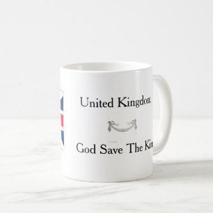 British Flag God Save The King Tea / Coffee Mug