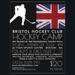 British Flag, Hockey Player, Camp Advertising Flyer<br><div class="desc">British Flag,  Hockey Player,  Camp Advertising Flyers By The Business Card Store.</div>