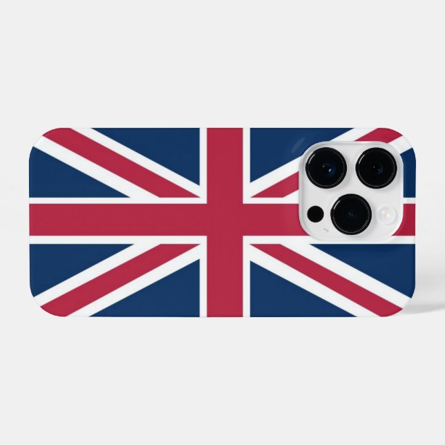 British flag iPhone case (Back Horizontal)