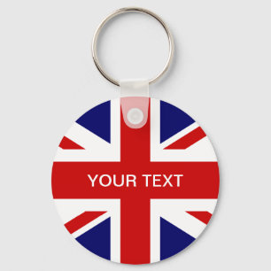 British flag key chain Union jack design