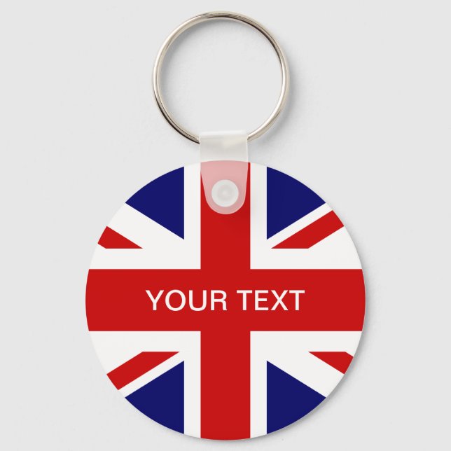 British flag key chain | Union jack design (Front)