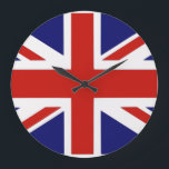 British flag large clock<br><div class="desc">british,  flag,  "british flag",  "union jack",  union,  jack,  english,  england,  "united kingdom",  "u.k",  "u.k.",  "english flag",  "england flag",  "united kingdom flag",  "great britain",  britain,  flags,  country,  isles,  blue,  red,  white,  cross,  ireland,  scotland,  wales, </div>