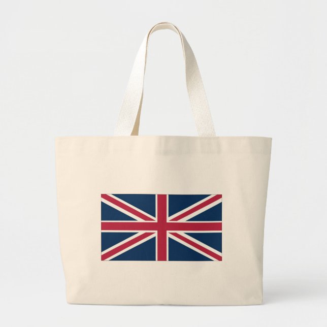 British flag large tote bag (Front)