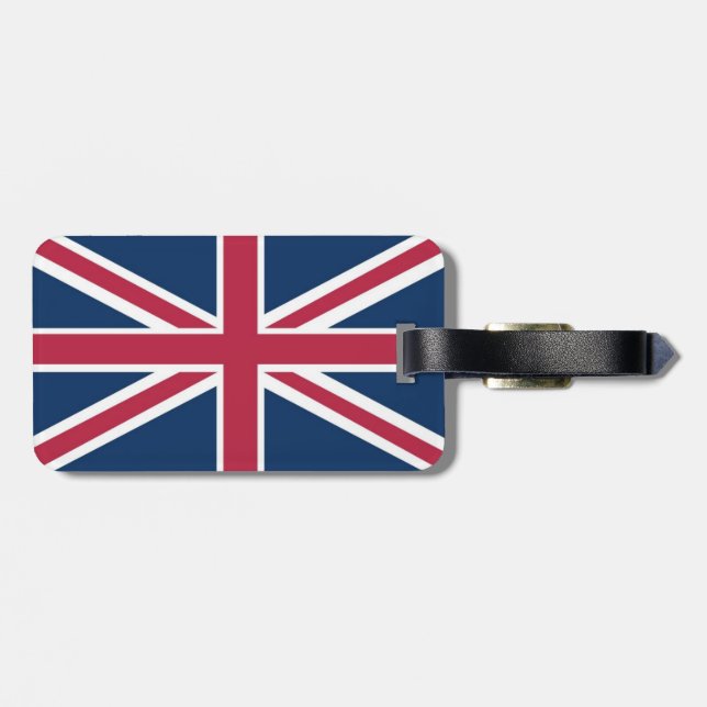 British flag luggage tag (Back Horizontal)